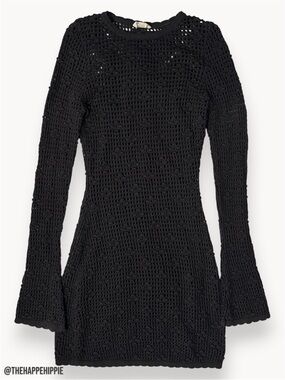 kookai black long sleeve dress Solis Maxi Dress
